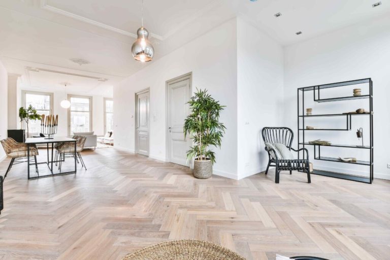 Modern apartments, bright housing spaces and airy